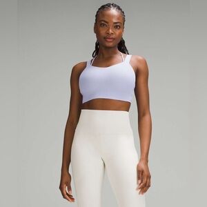 lululemon - Like a Cloud Ribbed Longline Bra - D/DD Cup - Lilac Smoke - 8